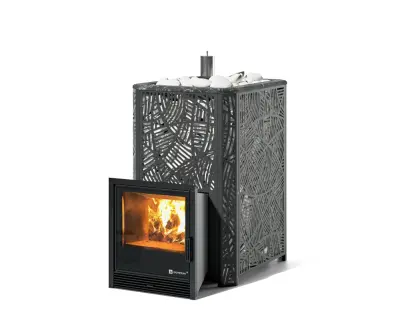 Фото Печь Изистим Ялта 35/2025 - Модерн черный  в магазине Woodson