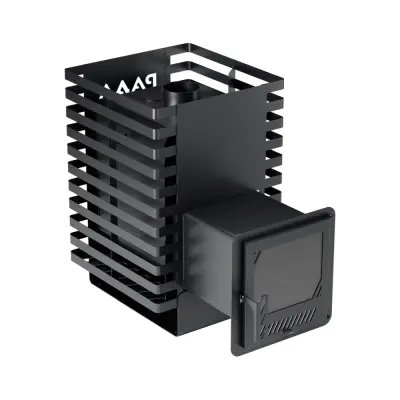 Фото Печь банная "РАДА ТЕРМА 2026" ОК 4мм 20L, дверца со стеклом в магазине Woodson