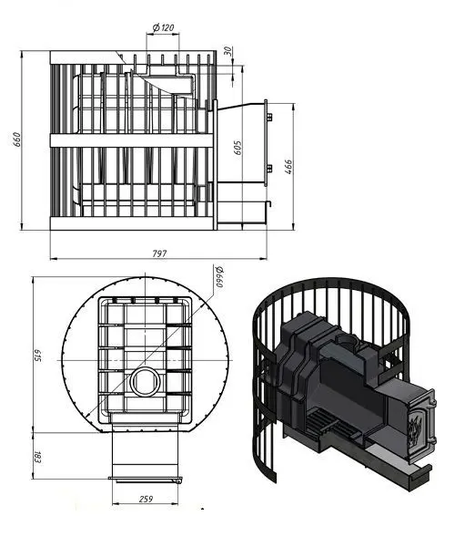 Фото Печь ВЕЗУВИЙ Легенда Ретро Стандарт 24 (ДТ-4) в магазине Woodson Фото Печь ВЕЗУВИЙ Легенда Ретро Стандарт 24 (ДТ-4) в магазине Woodson