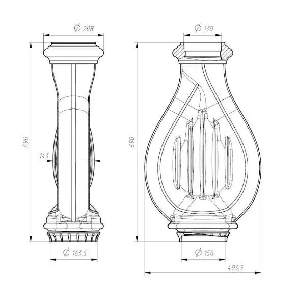 Фото Конвектор "Лира" 150М-130М (цв. черный) в магазине Woodson