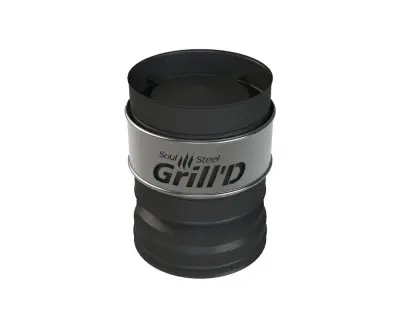 Фото Оголовок-дефлектор Grill'D AISI 430 0,5 мм с хомутом (D115/250) черный  Фото Оголовок-дефлектор Grill'D AISI 430 0,5 мм с хомутом (D115/250) черный