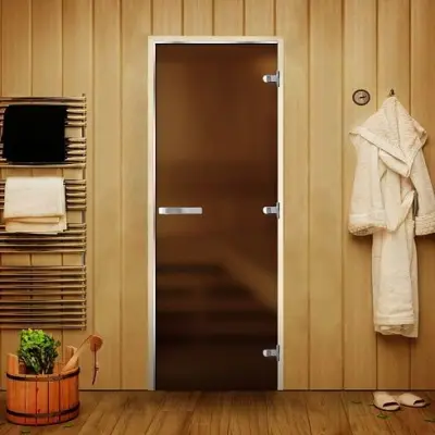 Дверь Люкс Бронза Matelux 1900*700 (3п,8мм) R, без порога