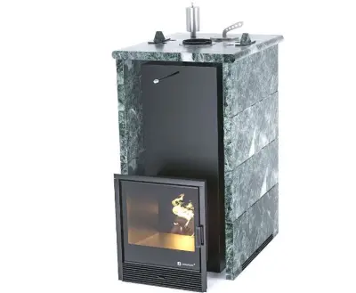 Фото Печь «Геленджик» в трехстороннем кожухе Змеевик в магазине Woodson