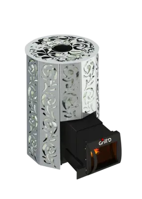 Фото Дровяная банная печь Grill'D Violet Steel Long в магазине Woodson