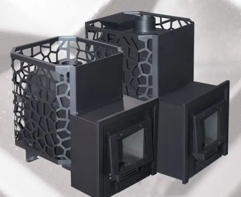 Фото Печь для бани РАДА 4, закрытая каменка, 14 M(СЕТКА), без дверцы в магазине Woodson