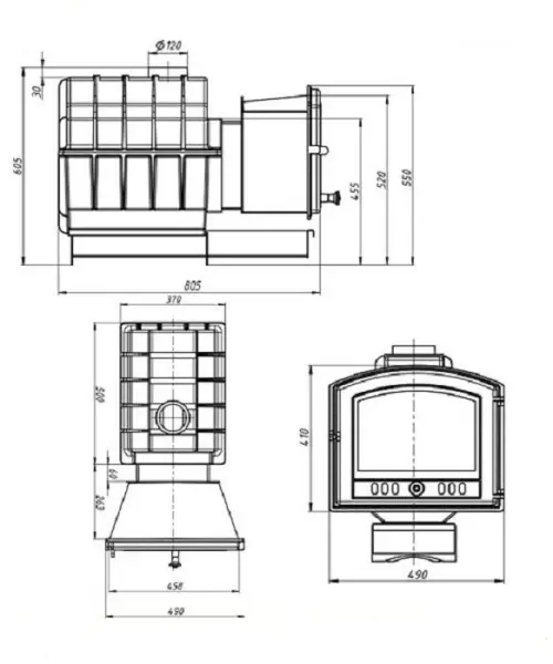 Фото Печь ВЕЗУВИЙ Легенда Ретро 24 (224) в магазине Woodson Фото Печь ВЕЗУВИЙ Легенда Ретро 24 (224) в магазине Woodson