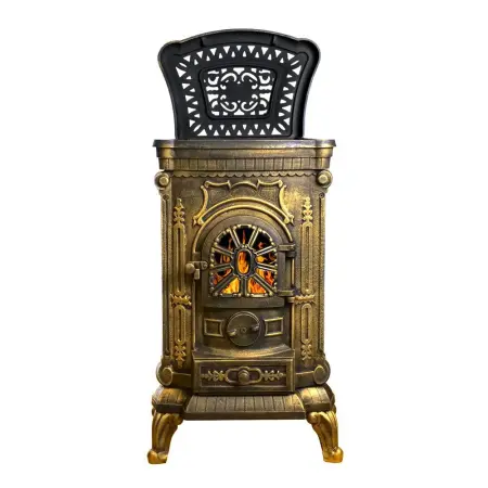 Фото Печь-камин Везувий А-07 "Золото" в магазине Woodson Фото Печь-камин Везувий А-07 "Золото" в магазине Woodson