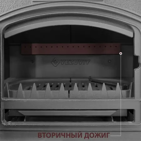 Фото Печь-камин Везувий KZ-14 "Антрацит" в магазине Woodson Фото Печь-камин Везувий KZ-14 "Антрацит" в магазине Woodson