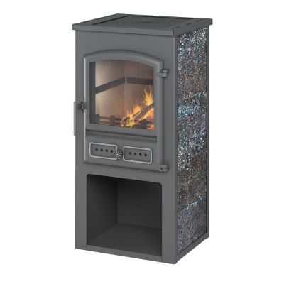 Фото Камин ЭТНА (БКД) с плитой "Амфиболит" Ø 115мм в магазине Woodson Фото Камин ЭТНА (БКД) с плитой "Амфиболит" Ø 115мм в магазине Woodson