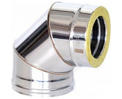 Фото Отвод Термо 87* ОТ-Р 304-0.8/304 D115/210* (3S) с хомутом 