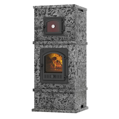 Фото Печь - камин EVEREST с духовкой Пироксенит Элит в магазине Woodson Фото Печь - камин EVEREST с духовкой Пироксенит Элит в магазине Woodson