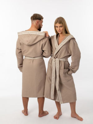 Халат вафельный Woodson, кремовый (48)