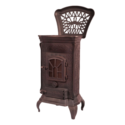 Фото Печь чугунная STEP патина медь в магазине Woodson