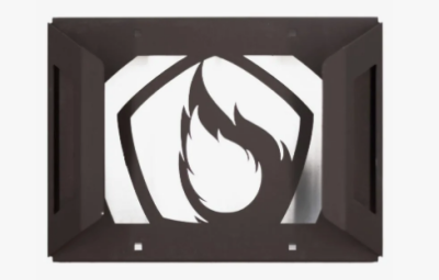 Дверца ДСУ "Пламя" — для печи HARD, РАДА, ЛюБаня (Черная)