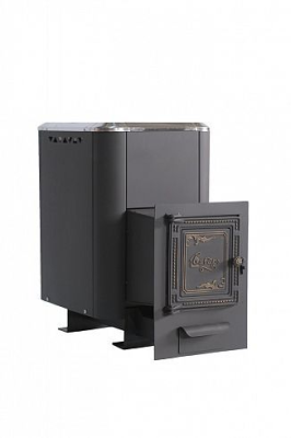 Фото Печь банная чугунная "Сибирь-24". Универсальная чугунная дверца (Конвекционная) в магазине Woodson