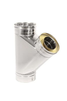 Фото Тройник Термо 45* ТРТ-Р 304-0.8/304 D250/350 с хомутом 