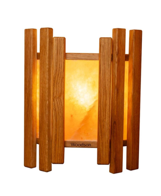 Абажур Woodson тройной с гималайской солью, дуб