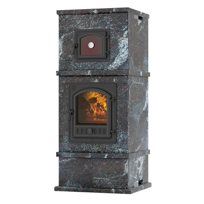 Фото Печь - камин EVEREST с духовкой Амфиболит в магазине Woodson Фото Печь - камин EVEREST с духовкой Амфиболит в магазине Woodson