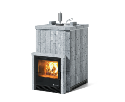 Фото Печь Изистим Южная 16 закрытый верх с топкой из парной - Камень Талькохлорит в магазине Woodson