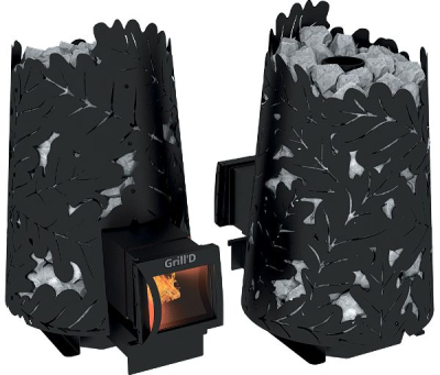 Фото Дровяная банная печь Grill'D Dubravo 200 Long (дверца со стеклом) в магазине Woodson