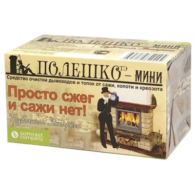 Средство очистки от сажи "Трубочист Экспресс" Полешко мини ТЭ Средство очистки от сажи "Трубочист Экспресс" Полешко мини ТЭ
