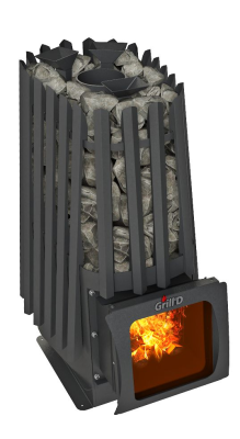 Фото Дровяная банная печь Grill'D Cometa Vega 350 Short Window Max Pro в магазине Woodson