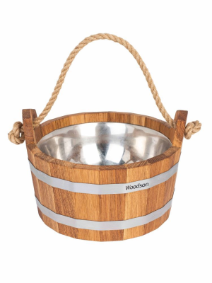 Шайка Woodson с нержавеющей вставкой, 3,5 л., дуб