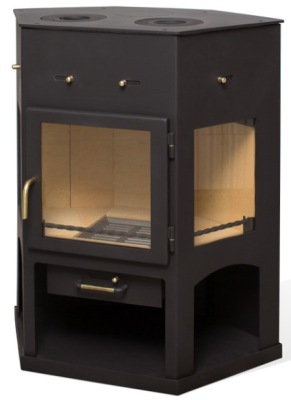 Фото Печь ЕНИСЕЙ с чугунной плитой в магазине Woodson