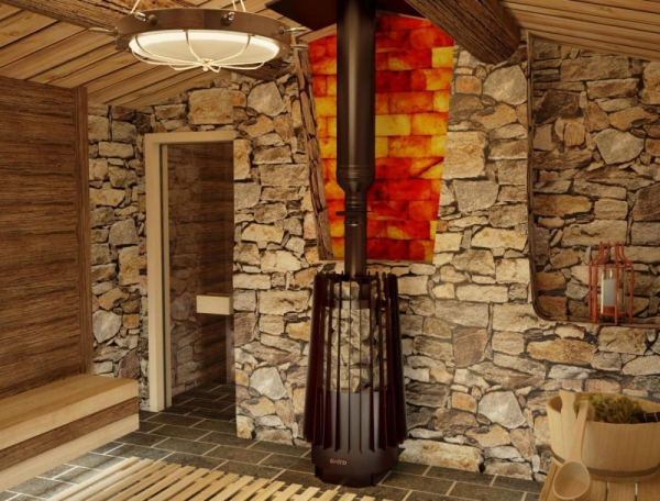 Фото Дровяная банная печь Grill'D Cometa Vega 180 Window Pro в магазине Woodson