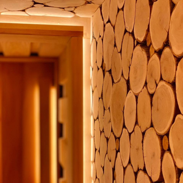 Панно "Можжевельник" с подсветкой, наличник Ольха, без светодиодной ленты