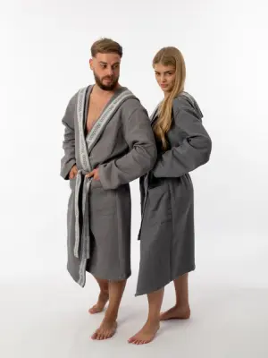 Халат вафельный Woodson, gray (54)