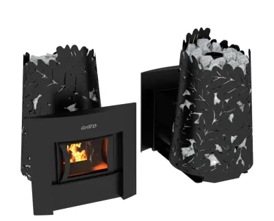 Фото Дровяная банная печь Grill'D Dubravo 180 Window (дверца со стеклом) в магазине Woodson