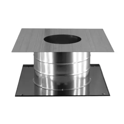 Фото Проходной узел — 200 — нерж 0,5 мм — 500х500 