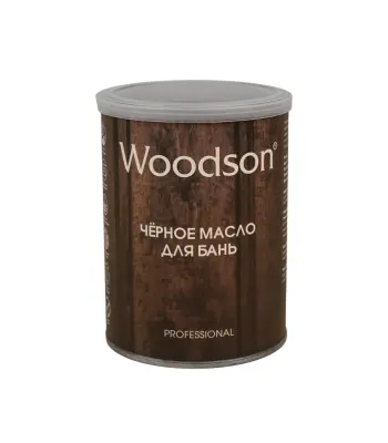 Чёрное масло для защиты древесины Woodson (баня), 0,8л Чёрное масло для защиты древесины Woodson (баня), 0,8л