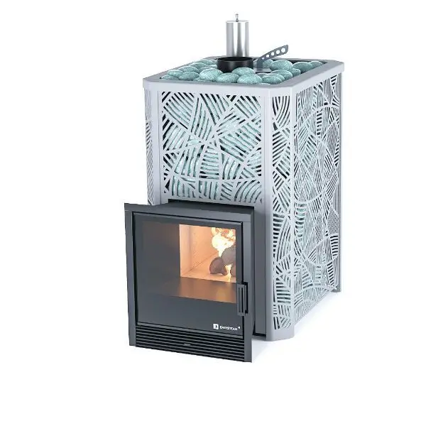 Фото Печь Изистим Ялта 25/2025 Модерн черный  в магазине Woodson