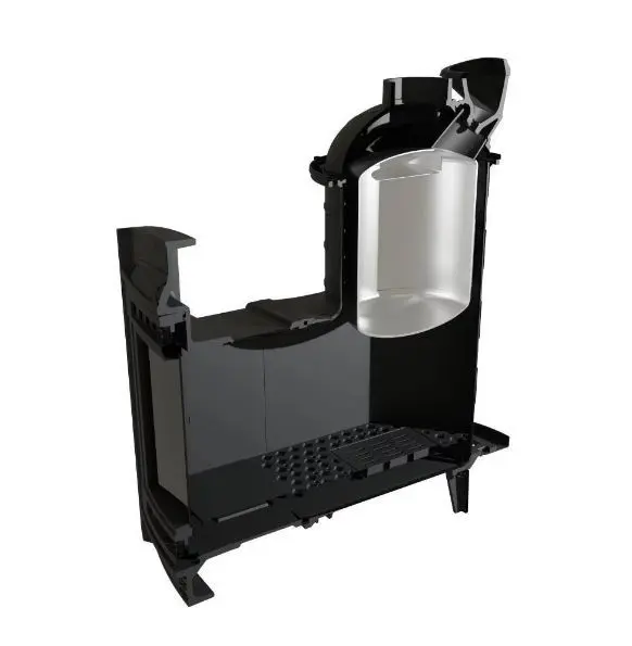 Фото Печь банная "Атмосфера L" в ламелях "Жадеит" наборный рисунок в магазине Woodson